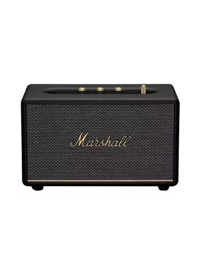 Acton III Wireless Bluetooth Stereo Speaker with Bluetooth Version 5.2, 2 Hours Charging Time, 32 Hours Play Time, Fast Charging, Water Resistant, USB-C Charging Port - Black