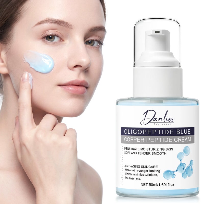 Danliss Oligopeptide Copper Peptide Repair Cream 50ml: Copper peptides deeply moisturize, firm, reduce wrinkles, and fight aging - Image 1