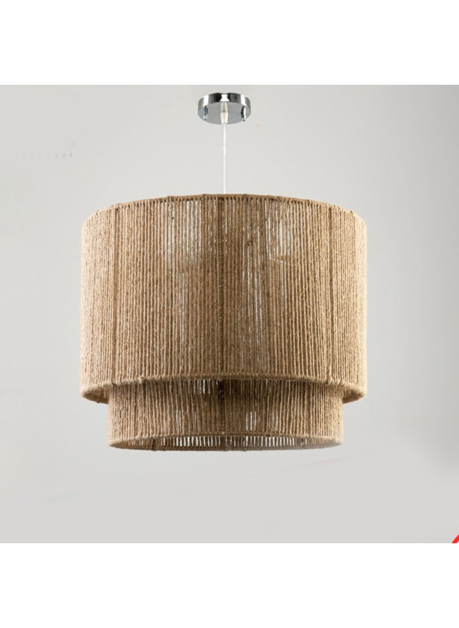 tbshomelamp Jute-Boho Celling Lighting Beige  40x35 cm  - Image 2