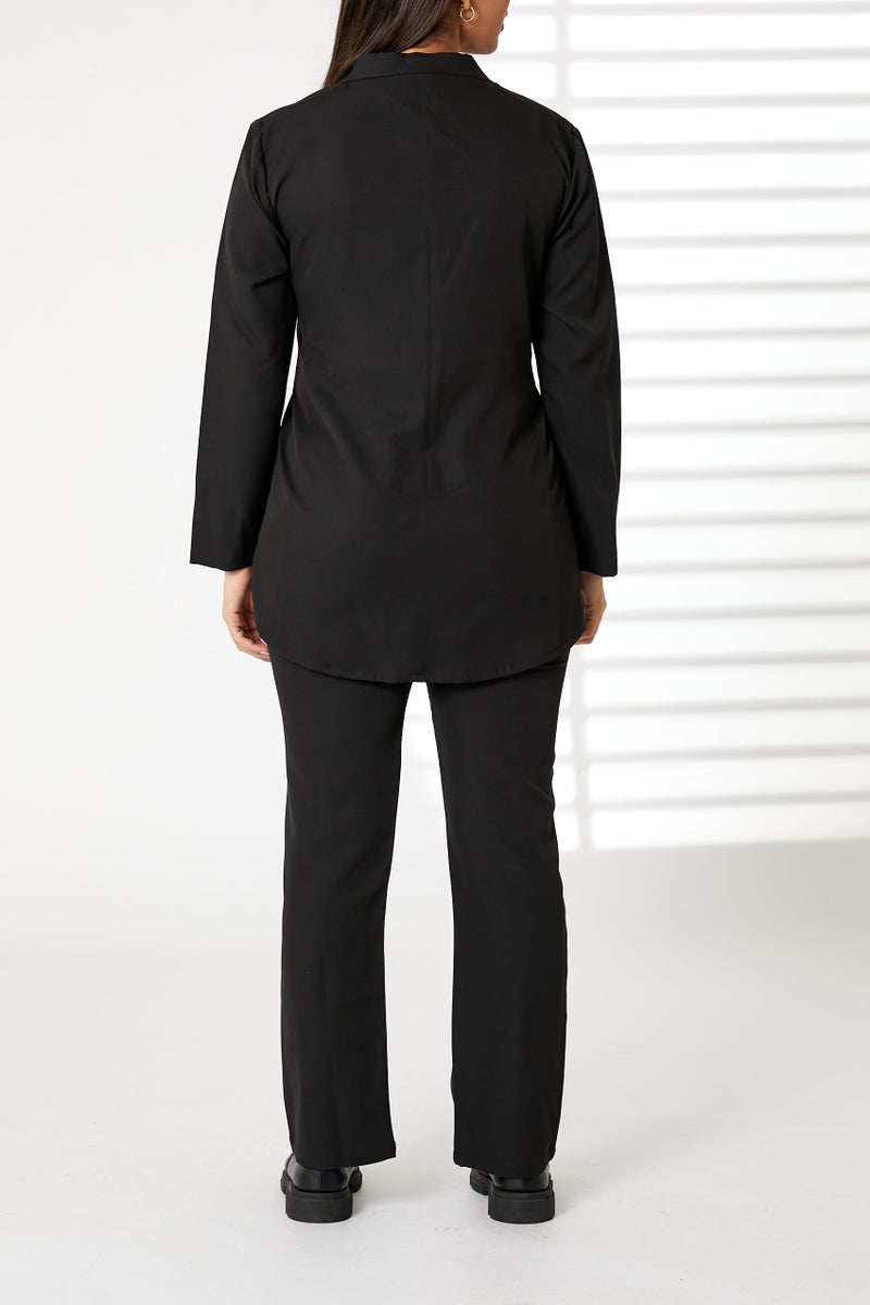 Moistreet Tie Detailed Blazer And Pants Set - Image 3