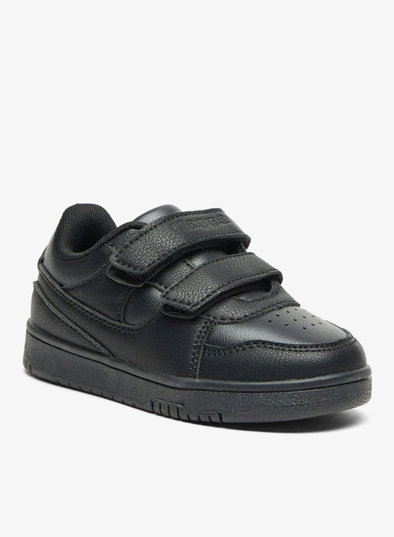 Kappa Boys' Panelled School Shoes with Hook and Loop Closure - Image 1