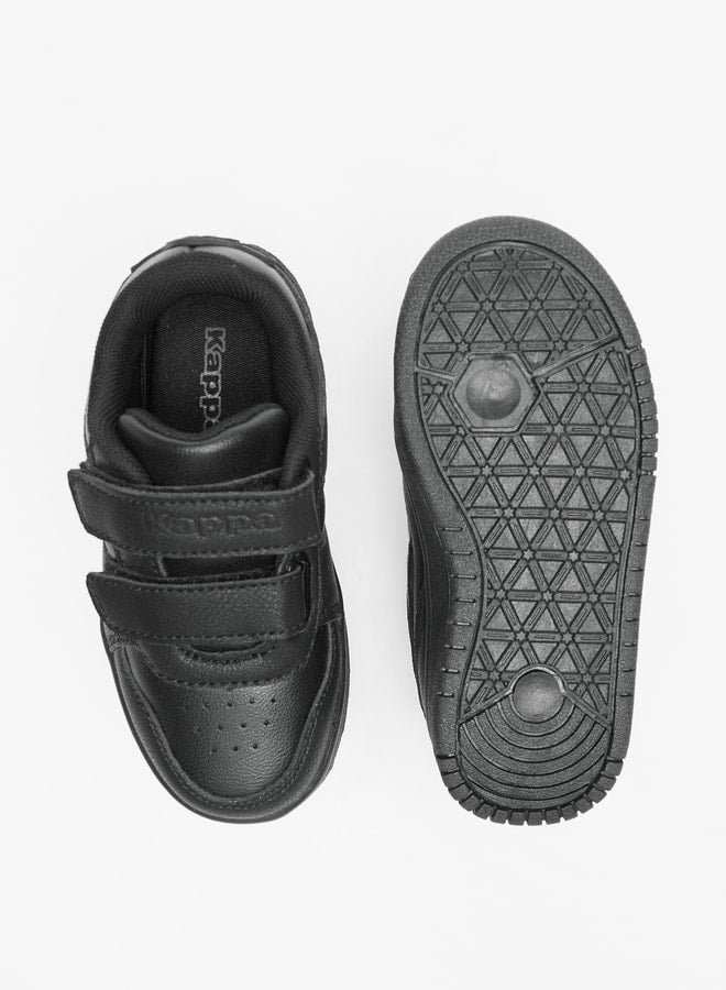 Kappa Boys' Panelled School Shoes with Hook and Loop Closure - Image 4