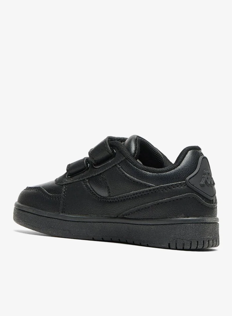 Kappa Boys' Panelled School Shoes with Hook and Loop Closure
