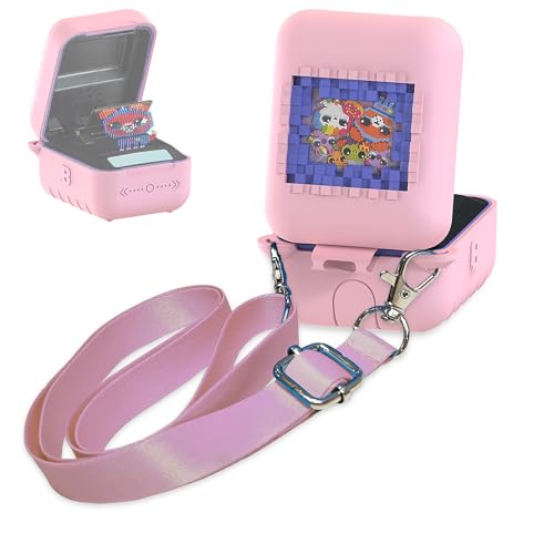 RAWECUD Silicone Case for Bitzee Original Interactive Toy Digital Pet with 15 Animals Protective Skin Cover for Bitzee Original Virtual Electronic Digital Pet Accessories Pink Case - Image 1