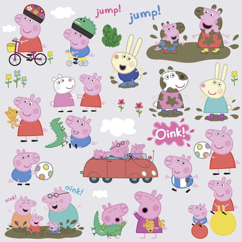 RoomMates RMK3183SCS Peppa The Pig Peel and Stick Wall Decals - Image 1