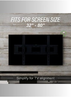 DOCKCASE Fixed TV Wall Mount for Most 32 inch to 80 inch TVS  - Image 4