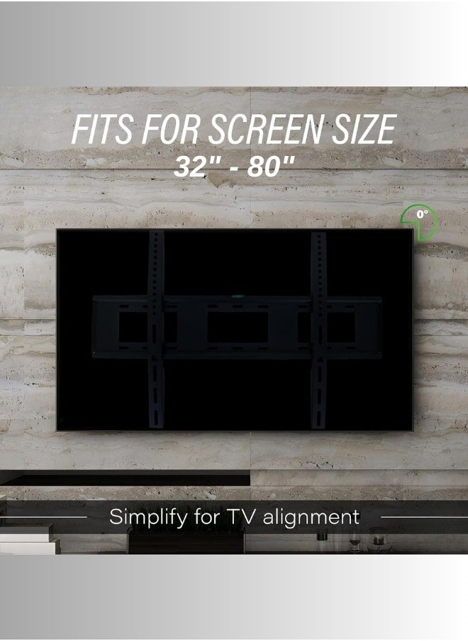 DOCKCASE Fixed TV Wall Mount for Most 32 inch to 80 inch TVS  - Image 4
