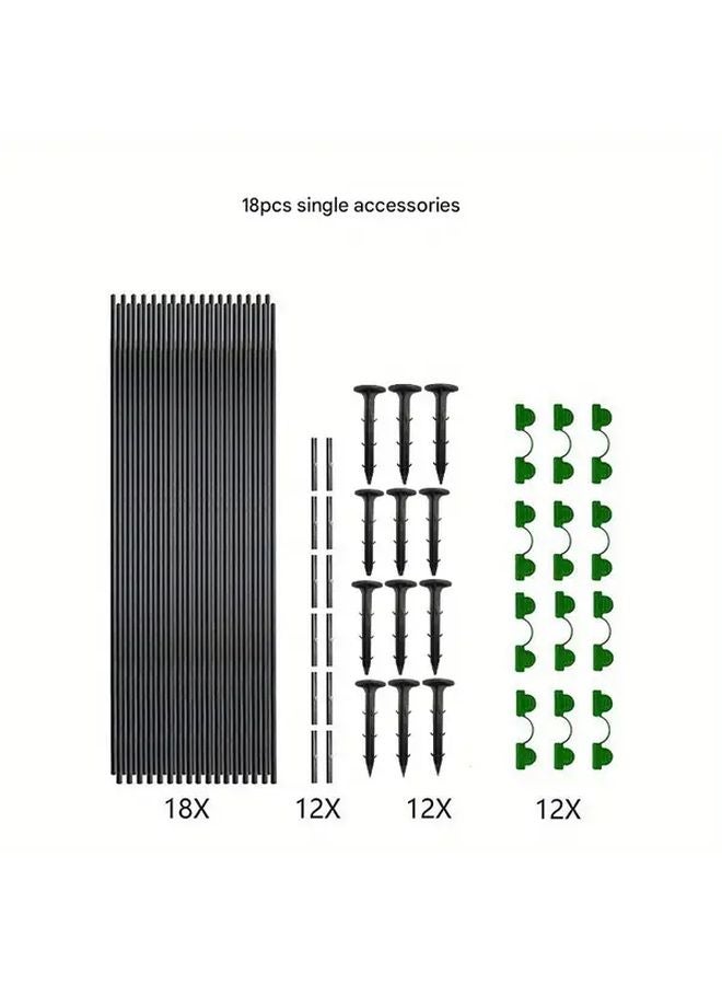 18pcs Adjustable Greenhouse Support Rings Removable Plant Protection Stakes - Image 5