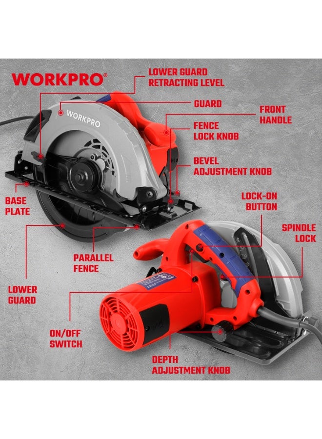 WORKPRO 235mm PROFESSIONAL CIRCULAR SAW - Image 4