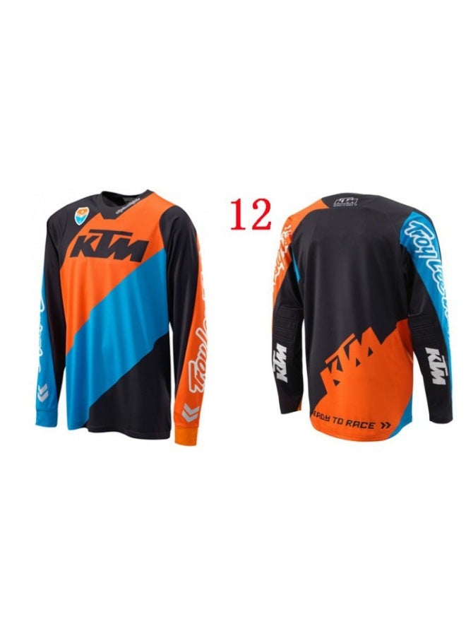 Downhill Suit Mountain Bike Riding Suit Top Men's Long Sleeve Motocross Suit