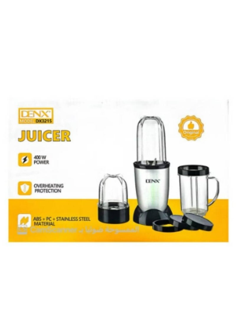 Denx 400W High Speed ​​Stainless Steel Multifunctional Electric Juicer | DX3215 - Image 1
