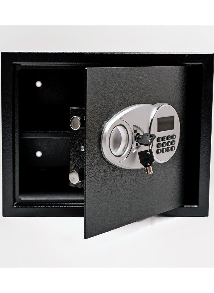 خزنة أمنية رقمية فاخرة مقاومة للحرائق ، مزودة بلوحة أرقام الكترونية وقفل ومفتاح 38*30*30 سم - Image 4