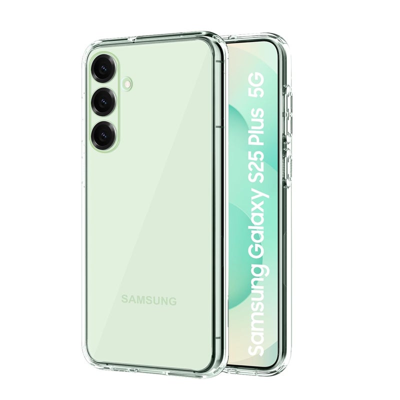 Cedo Samsung Galaxy S25 Plus (5G) Clear Case | Soft Flexible Slim-Fit | Full Body 360 Protection Shock Proof TPU Back Cover (Transparent) - Image 1