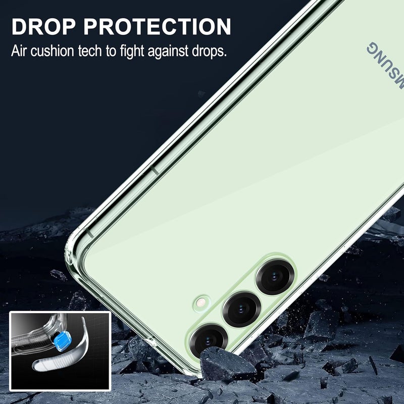 Cedo Samsung Galaxy S25 Plus (5G) Clear Case | Soft Flexible Slim-Fit | Full Body 360 Protection Shock Proof TPU Back Cover (Transparent) - Image 3