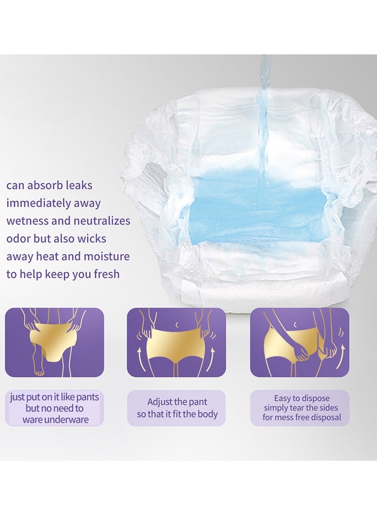 10-Pack XL Overnight Period Panties – High-Absorbency Leakproof Underwear for Heavy Flow – Soft, Breathable, Menstrual Briefs - Image 3
