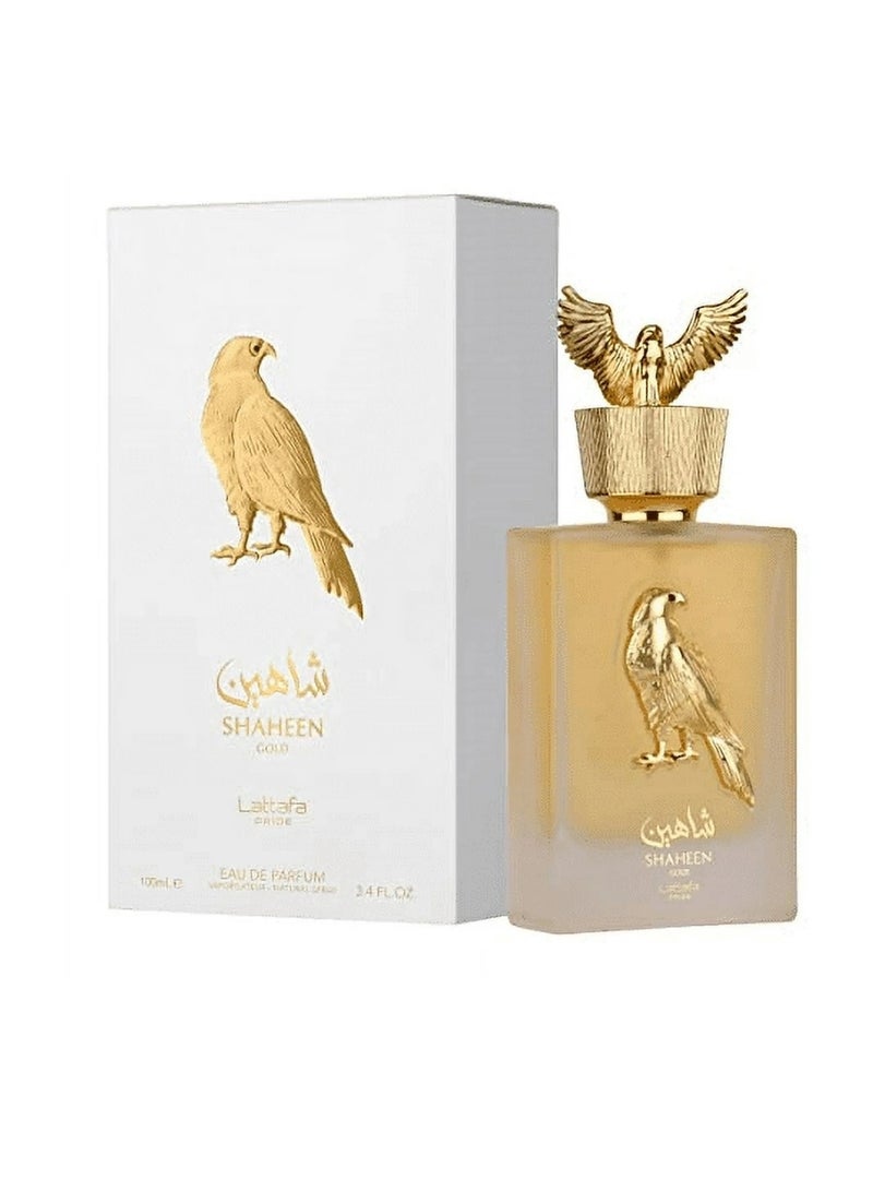لطافة عطر شاهين جولد للنساء من لطافة برايد - 100 مل | عطر فاخر | طويل الأمد وأنيق - Image 1