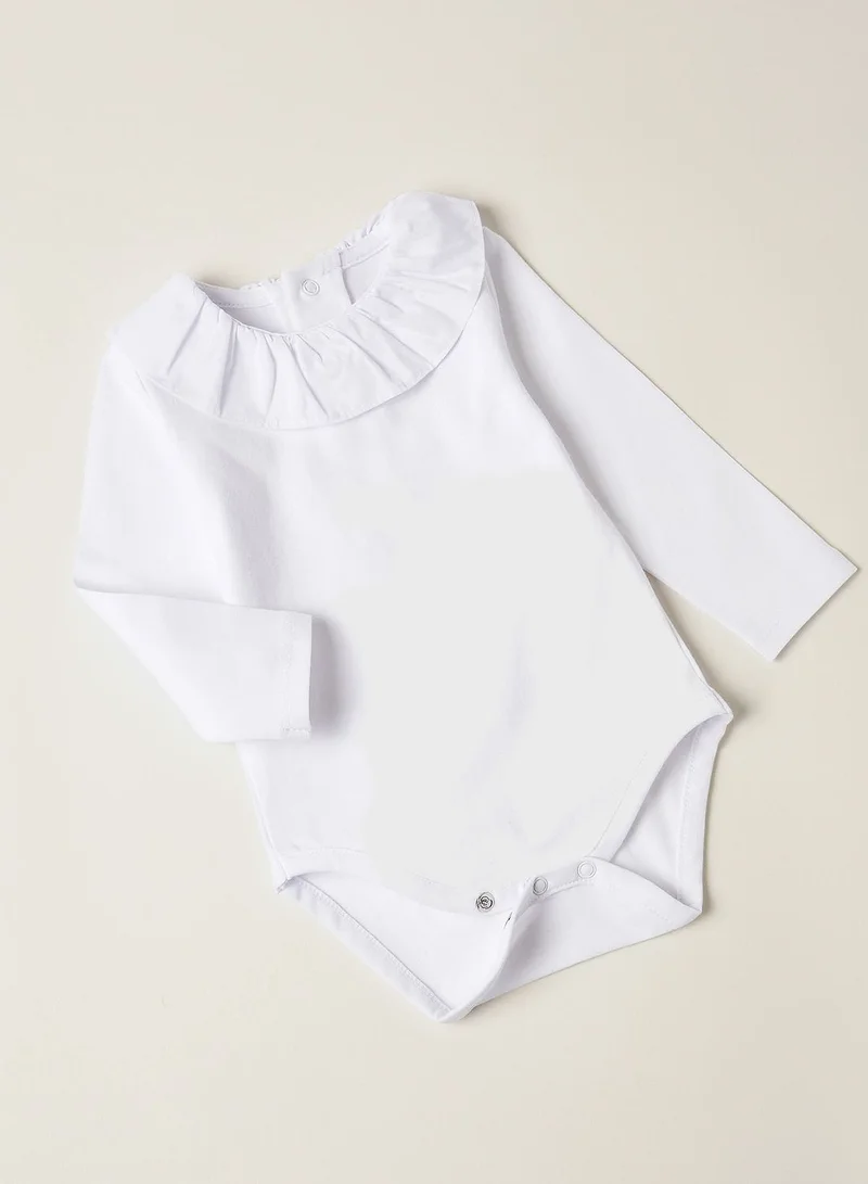Zippy Infant Ruffle Neck Bodysuit