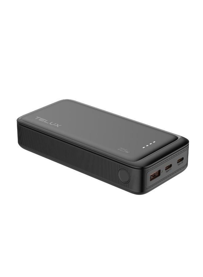TELUX VOLTX 20 Power Bank 20000mAh 20W Fast Charging, Pocket PD Charger with 2 USB-C & 1 USB-A Ports, Safe Compact Portable Battery - Image 3