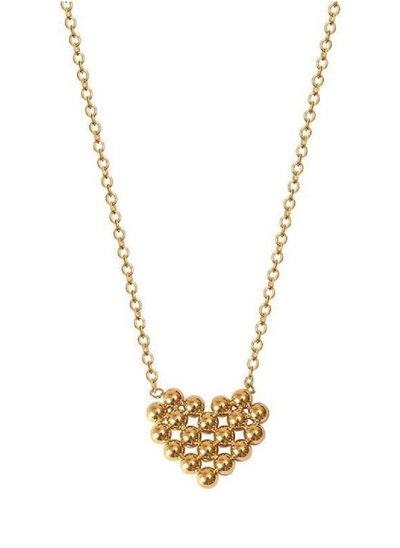 MANIKAN Stainless steel heart chain necklace light luxury simple fashion necklace  - Image 1
