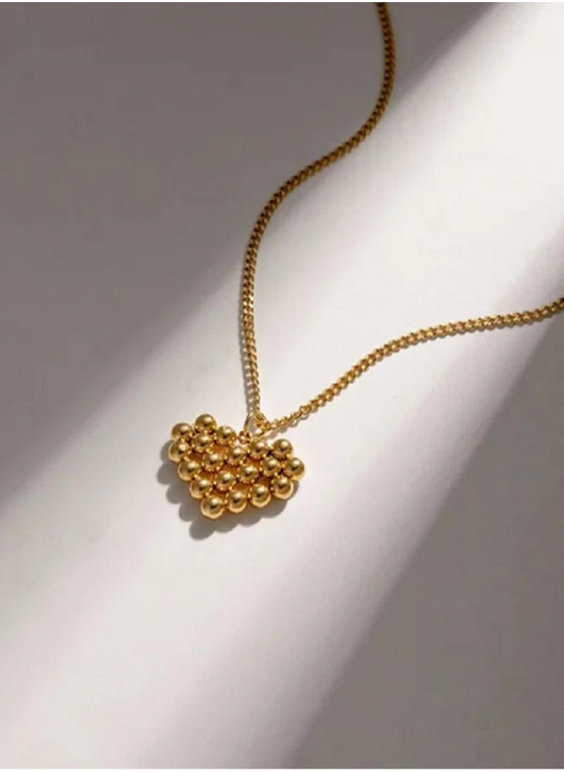 MANIKAN Stainless steel heart chain necklace light luxury simple fashion necklace  - Image 4