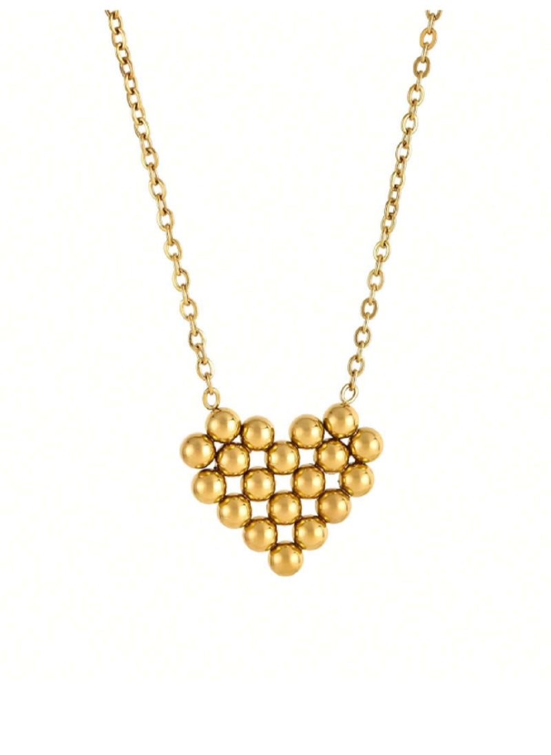 MANIKAN Stainless steel heart chain necklace light luxury simple fashion necklace  - Image 3