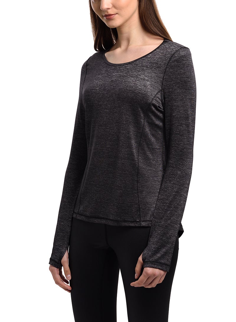 Sharpdo Women's Thumbhole Sleeve Hollow Back Workout Yoga Top - Image 1