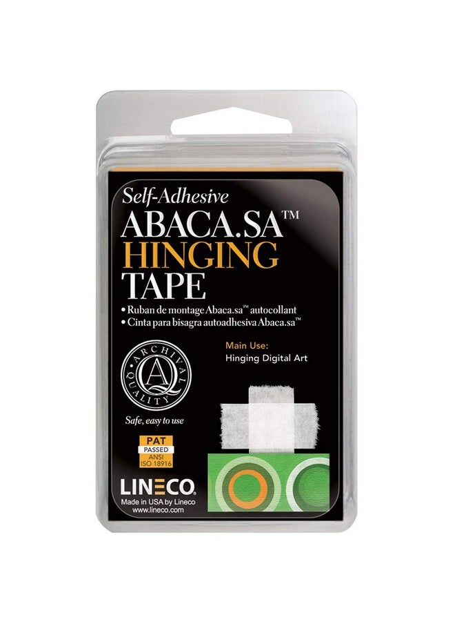Lineco Archival Selfadhesive Abaca Paper Hinging Tape. For Attaching Mats To Backboard Hinging Artwork. Nonyellowing Strong Acid Free Neutral Ph Acrylic Adhesive0.875 X 12' Pack Of 1  - Image 1