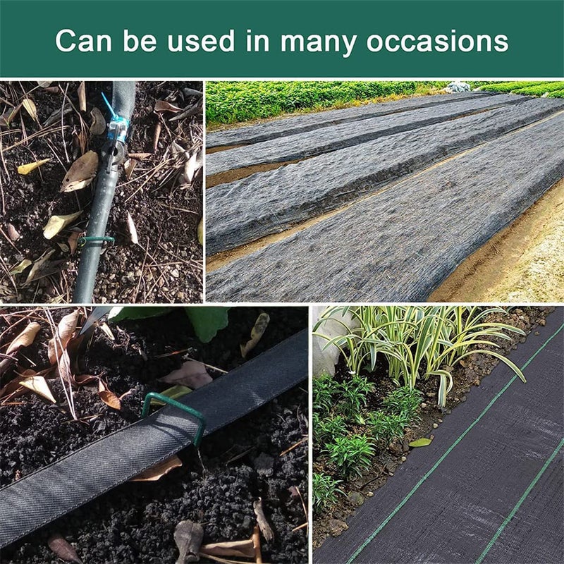 CUNQN Garden Stakes Ground Staples Landscape Securing Anchor Pegs Gardening Pins Spikes for Lawn Farm Weed Barrier Grass Fabric 10 PCS - Image 4