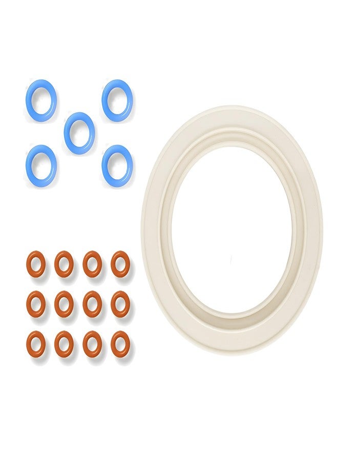 Algasan Grouphead gasket compatible with Breville dual boiler Machines with o-rings，58mm Oracle BES900, 920, 980, 990, Anti-Leak Water - Image 1