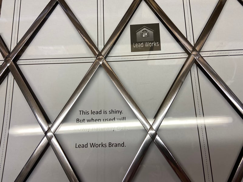 Self Adhesive Window Lead Strip 6mm Silver x 5 metres Creating Stunning Decorative Designs Adhesive Lead Strips Coil for Windows Natural Silver  Free Standard Template