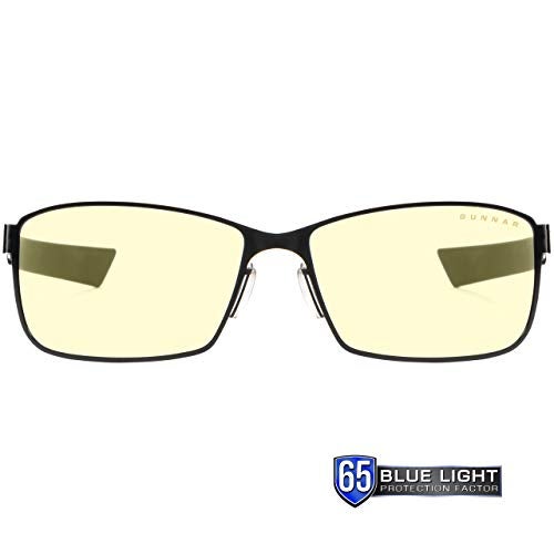 GUNNAR - Premium Gaming and Computer Glasses - Blocks 65% Blue Light - Vayper, Onyx, Amber Tint - Image 2