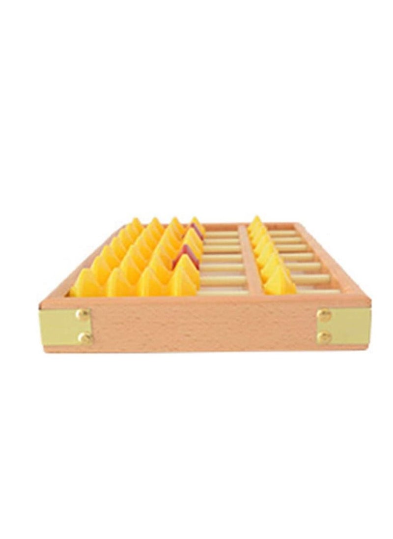 Y&D - 7 Column Non-Slip Hanging Wooden Abacus Chinese Soroban Educational Tool Mathmet - Image 1