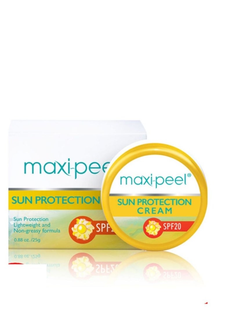 ماكسي بيل كريمات النهار والليل Maxi-Peel (كريم الحماية من الشمس Maxi-Peel 25 جم + كريم الترطيب Maxi-Peel 25 جم) - Image 2