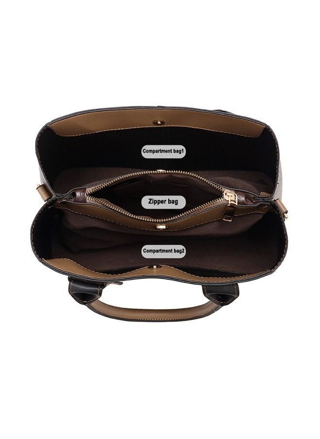 Casual Commuting Large Capacity Handbag Ladies Elegant for Women One Shoulder Cross-body Tote Bag for Travel Party Shopping 33 x 14 x 41cm