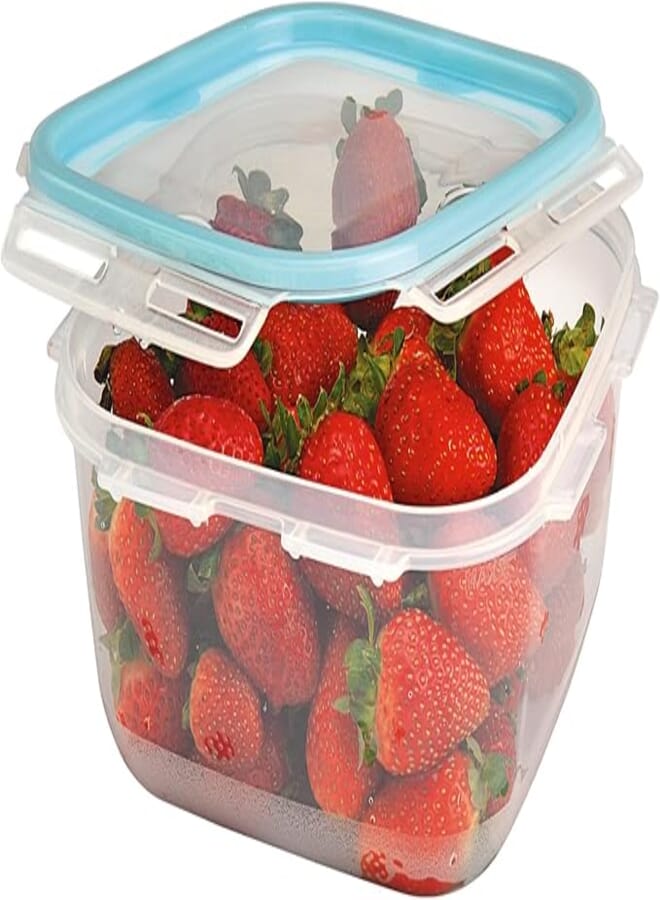 Ucsan Plastic Square Lock Fit Container 0.7 Liters | Made in Turkey | M1072