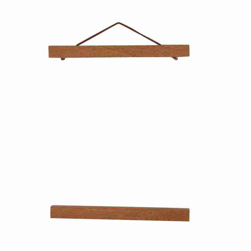 Magnetic Poster Hanger: 4 Compressed Sawdust Strips With Strong Embedded Magnets - Magnetic Picture Frame for Home Wall Decor, Artwork Display, Gift Giving - Image 1