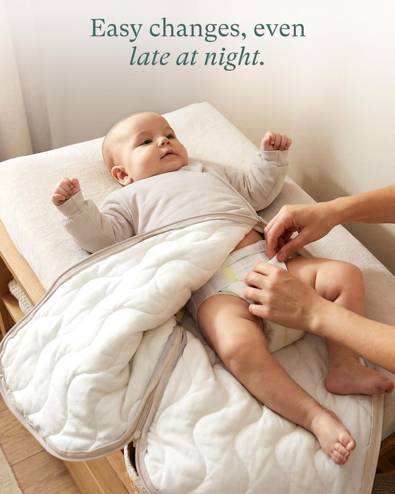 PurComfy Supersoft Long Sleeve Sleep Sack 1.0 TOG, Premium Baby Sleeping Bag 2-Way Zipper Sleep Sack with Sleeves 15-24 Month, Midnight - Image 3