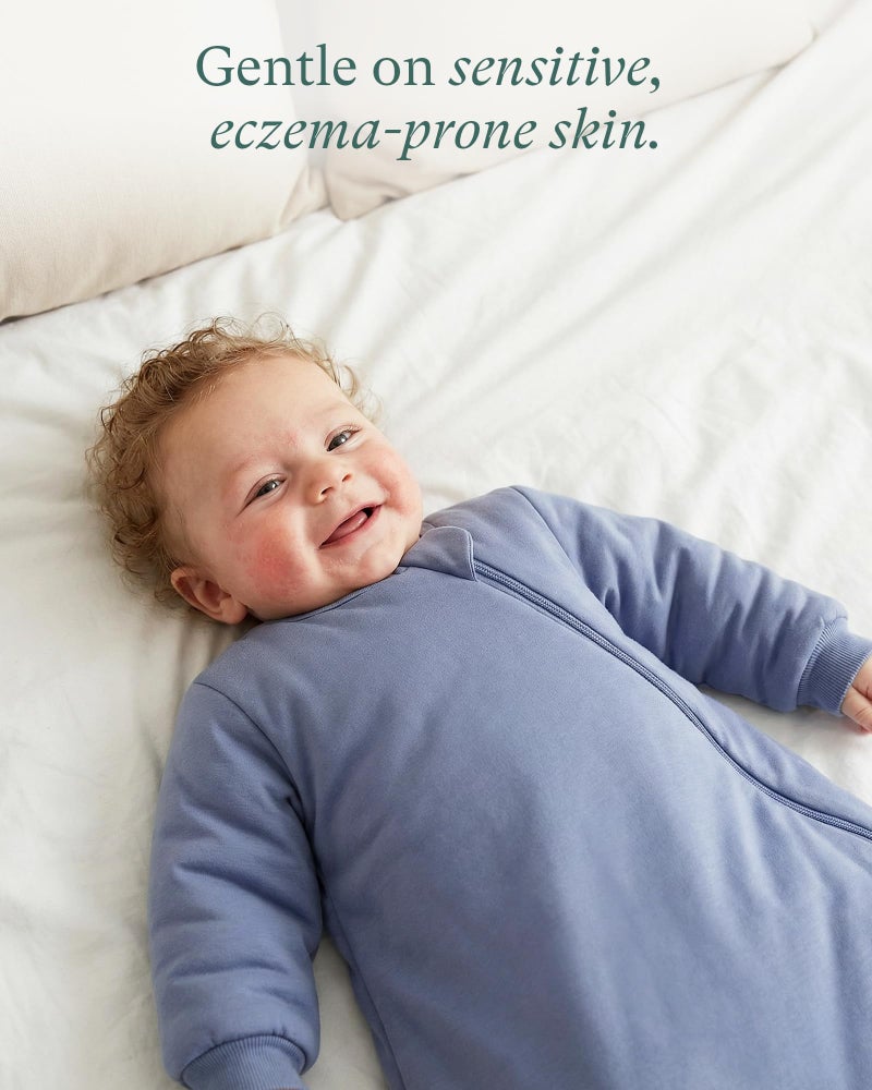 PurComfy Supersoft Long Sleeve Sleep Sack 1.0 TOG, Premium Baby Sleeping Bag 2-Way Zipper Sleep Sack with Sleeves 15-24 Month, Midnight - Image 4