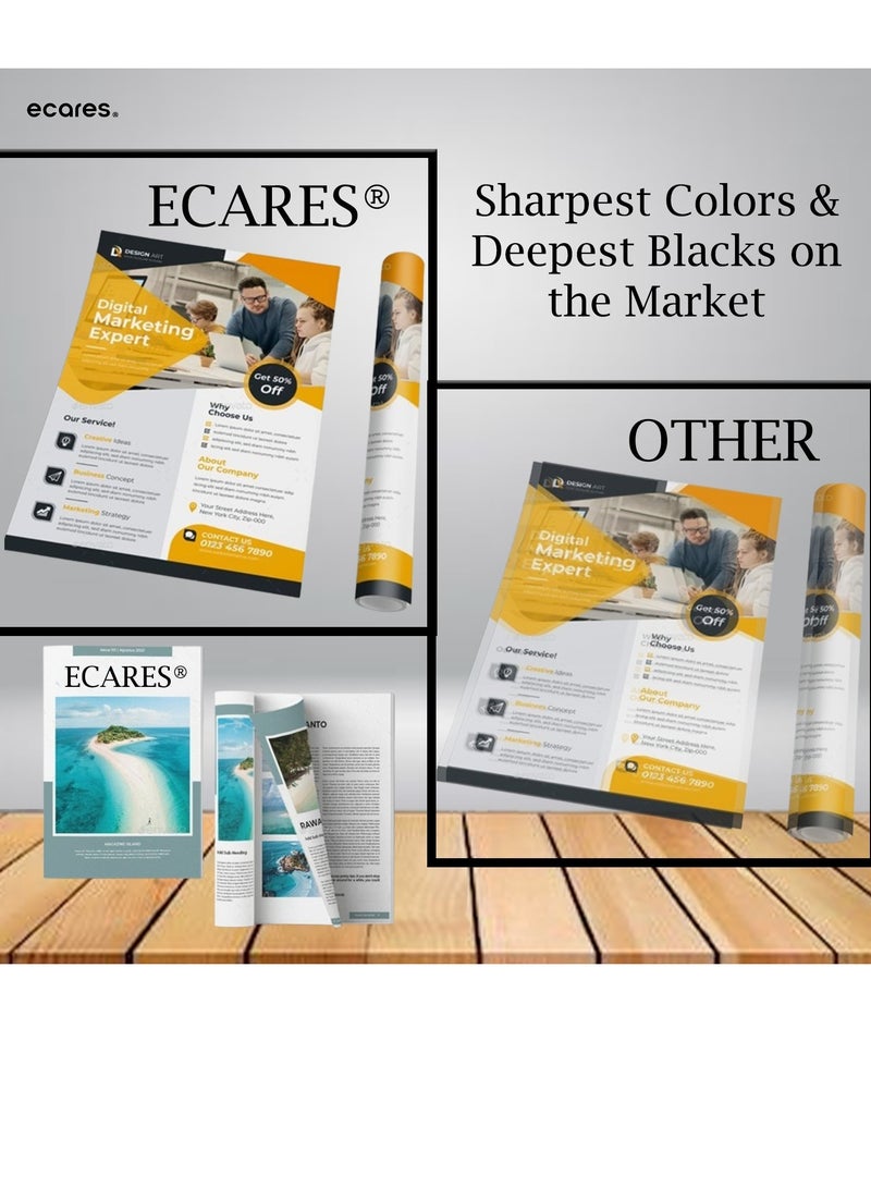 ECARES® 312A Compatible Toner Cartridge CF380A CF381A CF382A CF383A Work for HP Color laserJet Pro M476 M476dn MFP M476dw MFP M476dnw (Multicolor) - Image 2