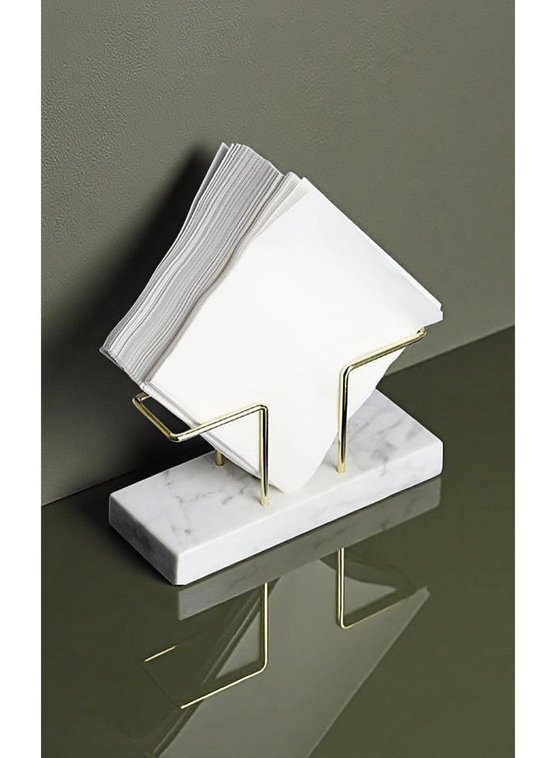 أوليس فيرس  【اختيار تجاري】حامل مناديل رخامي فاخر على الطراز الاسكندنافي · منظف طاولات فاخر للمقاهي/الفنادق/المطاعم · تصميم متين وثابت - Image 2