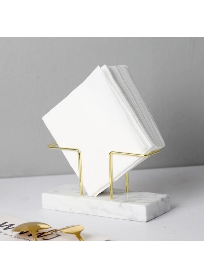 أوليس فيرس  【اختيار تجاري】حامل مناديل رخامي فاخر على الطراز الاسكندنافي · منظف طاولات فاخر للمقاهي/الفنادق/المطاعم · تصميم متين وثابت - Image 1