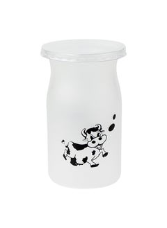 Restaurantware Restaurantware-5 Ounce Yogurt Jars, 100 Disposable Pudding Containers - Cow Print, Pop-Off Lids Included, Clear Plastic Chia Pudding Jars, For Snacks, Spices, And Desserts  - Image 1