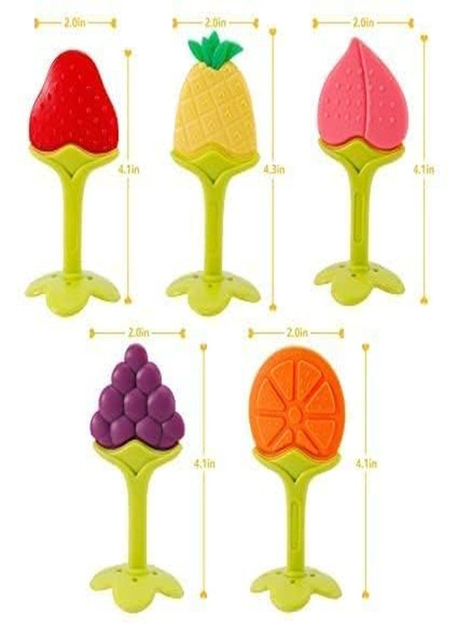 AEREX Grapes Fruit Shape Baby Teether | Soft Silicone BPA Free Natural Organic Nipple Teether for Newborn Infant, Babies | Teething Toys for Babies | Silicone Soothing Teether (Grapes) - Image 5