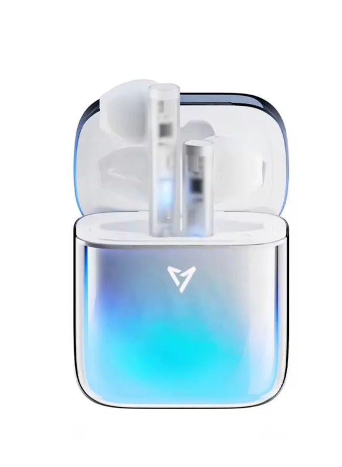 سماعات أذن لاسلكية بتقنية بلوتوث | إضاءة في الظلام , علبة شحن , تحكم باللمس ,صوت عالي الدقة | ازرق - Image 1