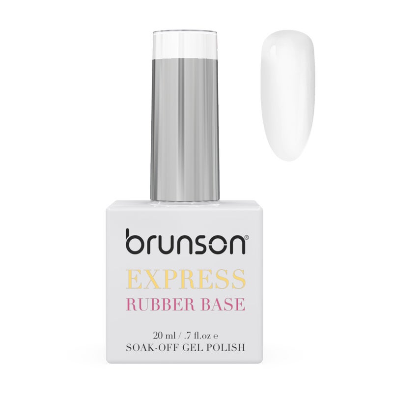 brunson TPO free Rubber Base Gel polish 20ml Soak Off Base Coat for Nail Strengthening Long Lasting Gel Polish Base for Chip Free Shine Brittle Nails UV Rubber base Russian manicure Non Yellowing salon manicure - Image 1