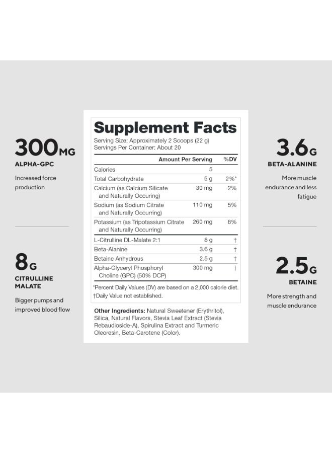 LEGION Pulse Pre Workout Strawberry Kiwi | Natural Nitric Oxide Booster | Creatine Free Energy Pre-Workout | Beta Alanine & Citrulline + Alpha GPC - Image 2