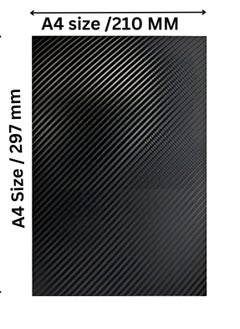 SARAOONT 3D Matte Black Carbon Fiber Vinyl Wrap  A4 Size Self Adhesive Anti Wrinkle Air Release Automotive DIY Sticker  - Image 2