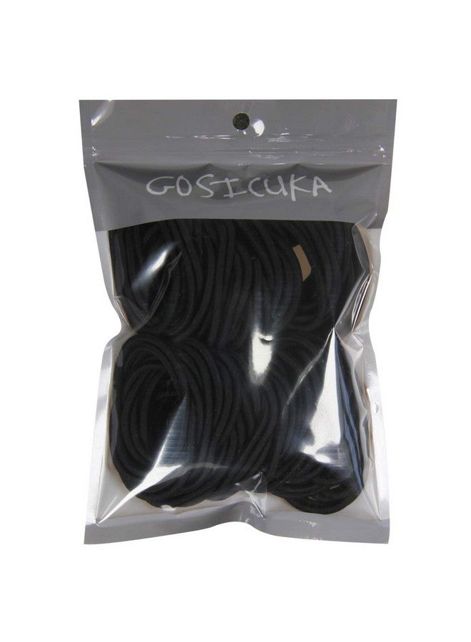 GOSICUKA 120 Pieces Black Hair Ties For Thick And Curly Hair Ponytail Holders Hair Elastic Band For Women Or Men(4Mm) - Image 4