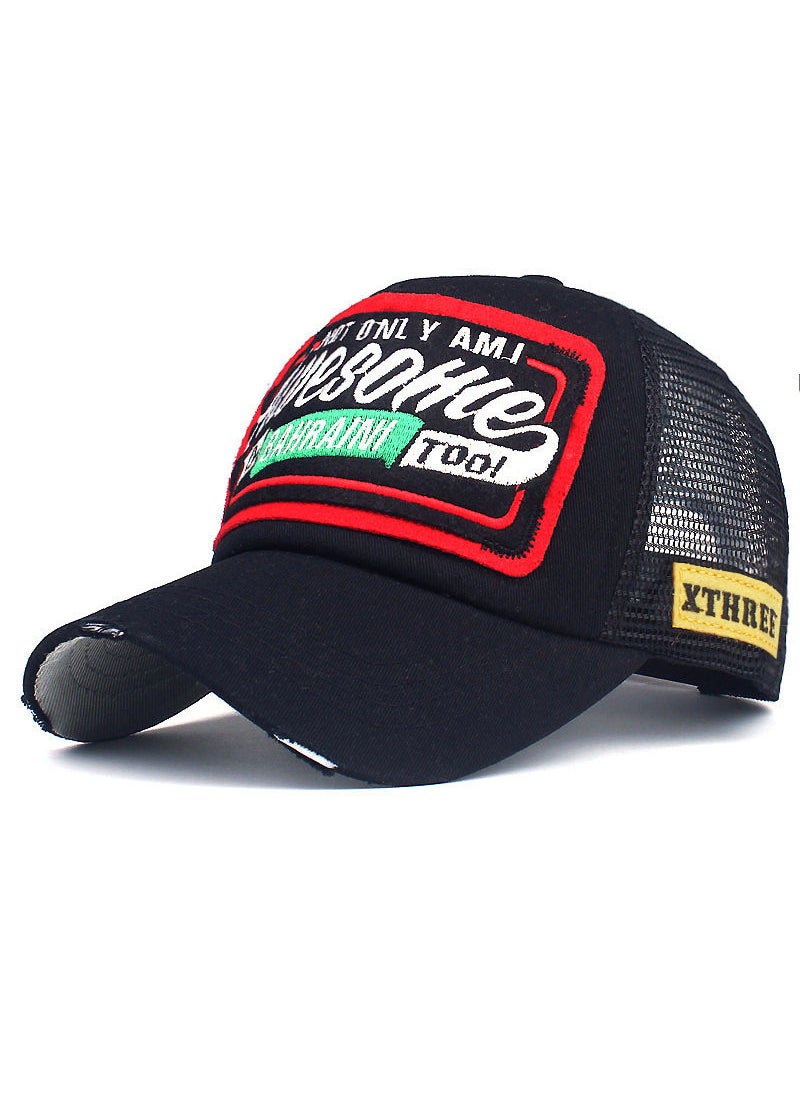 Generic Awesohle Embroidered Baseball Cap Unisex Red  - Image 2