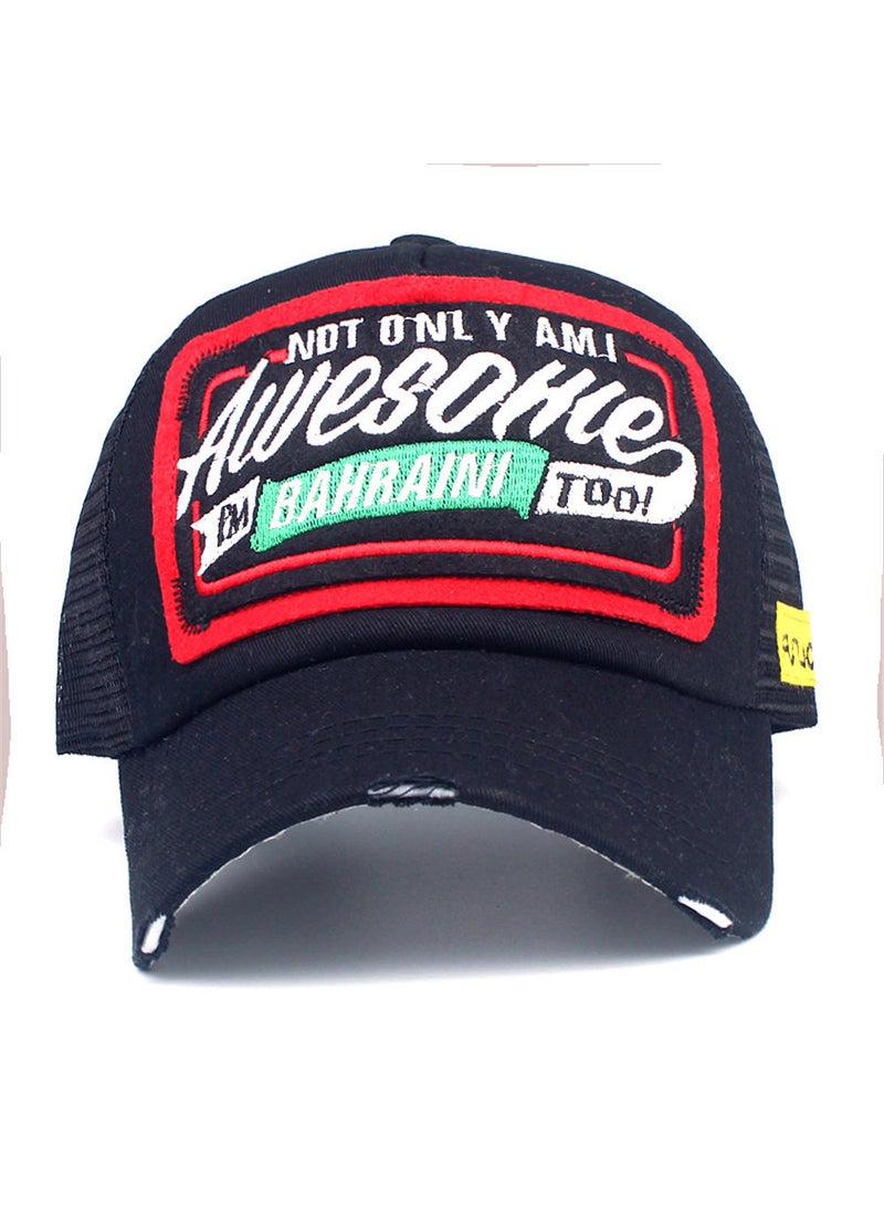 Generic Awesohle Embroidered Baseball Cap Unisex Red  - Image 3